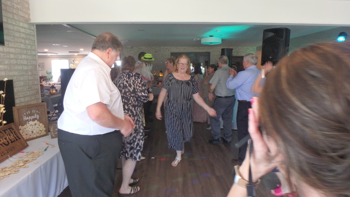  Hang on Sloop Line Dance Hunsinger  Wedding at Meadowbrook Center,near Schuylkill Haven,Pa